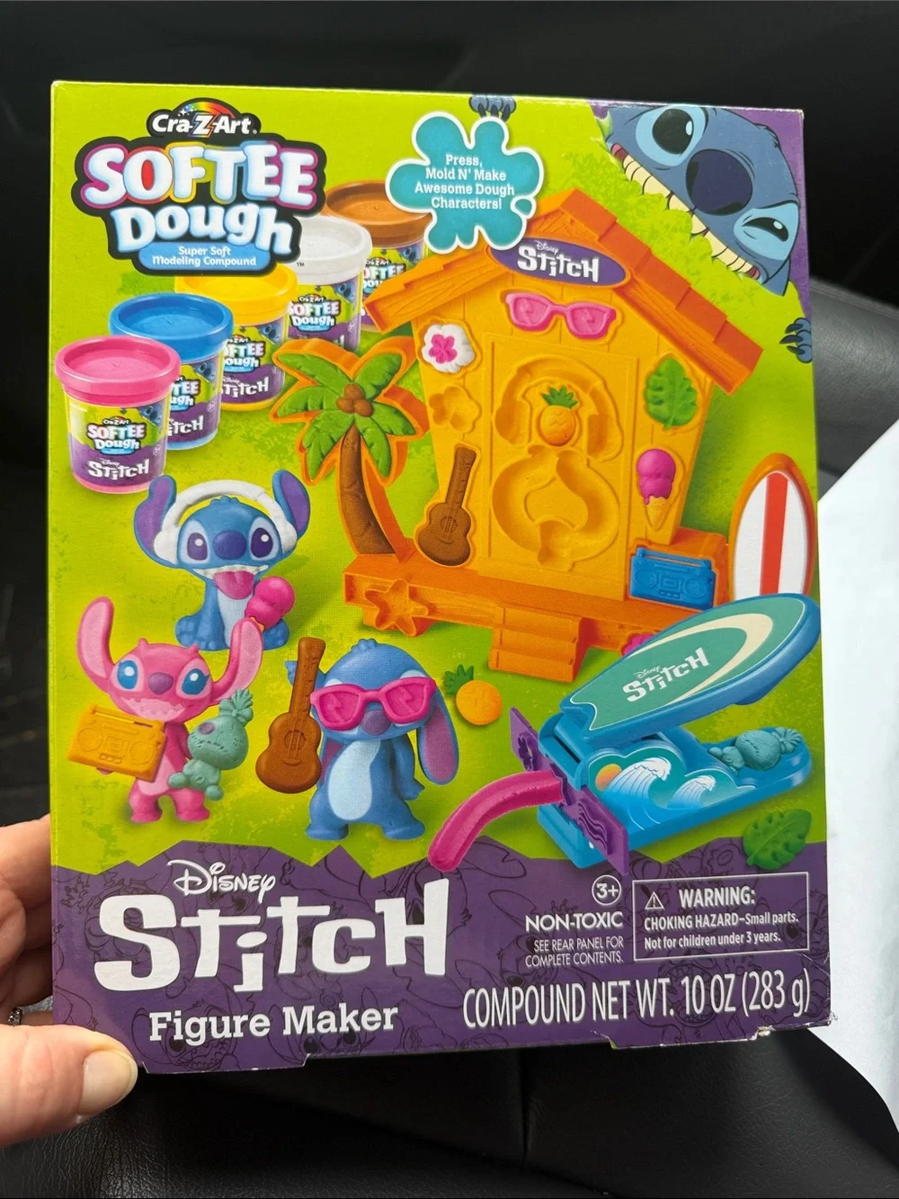 Disney Stitch Softee Dough Figure Maker - Blue, Purple, Pink, Yellow, Green
